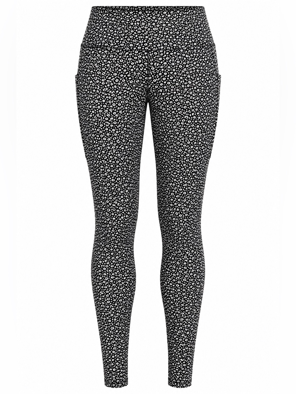 Waterlust Spotted Eagle Ray Leggings black white size small